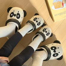 卡通洞洞鞋女夏季可爱熊猫EVA外穿亲子防滑软底包头拖鞋男童居家