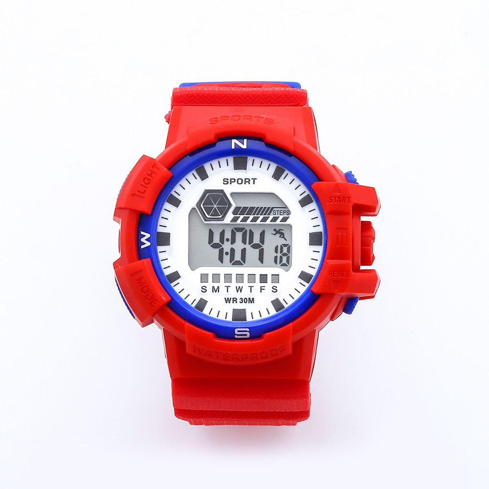 2023 New Electronic Watch Multi-Functional Luminous Men and Women Student Children Sports Watch Ins Gift Live Goods