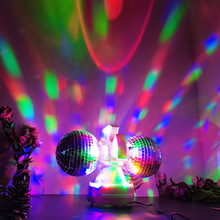 厂家直销 LED装饰舞台造型灯家庭party lights4寸5寸双镜球创意灯