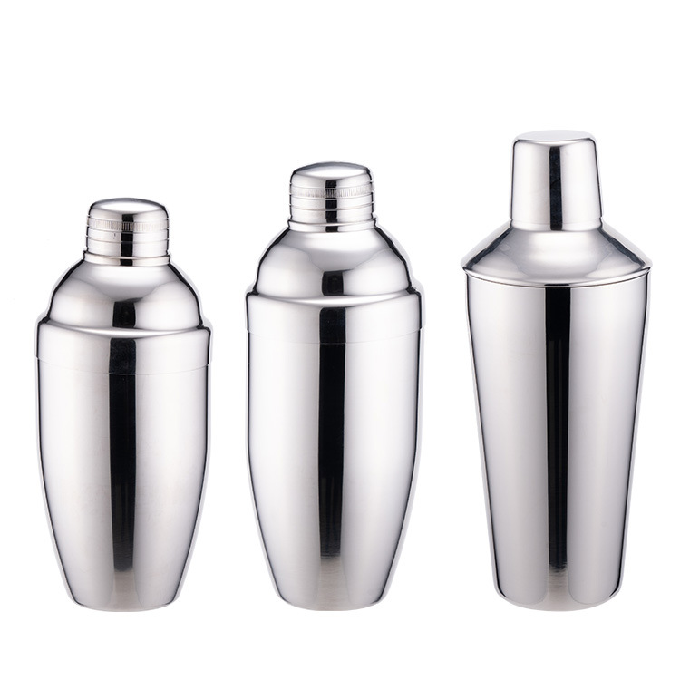 6厚日式三段式雪克壶调酒器雪克杯手摇鸡尾酒用具摇壶