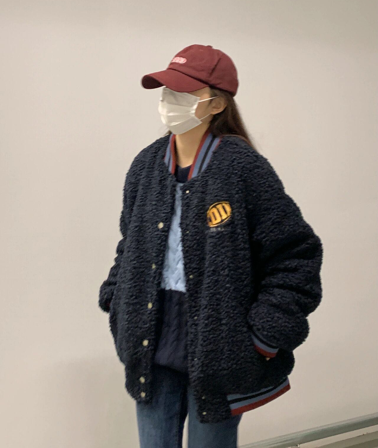 棉衣棉服女冬季202新款复古羊羔毛棒球服设计感小众加厚学生外套