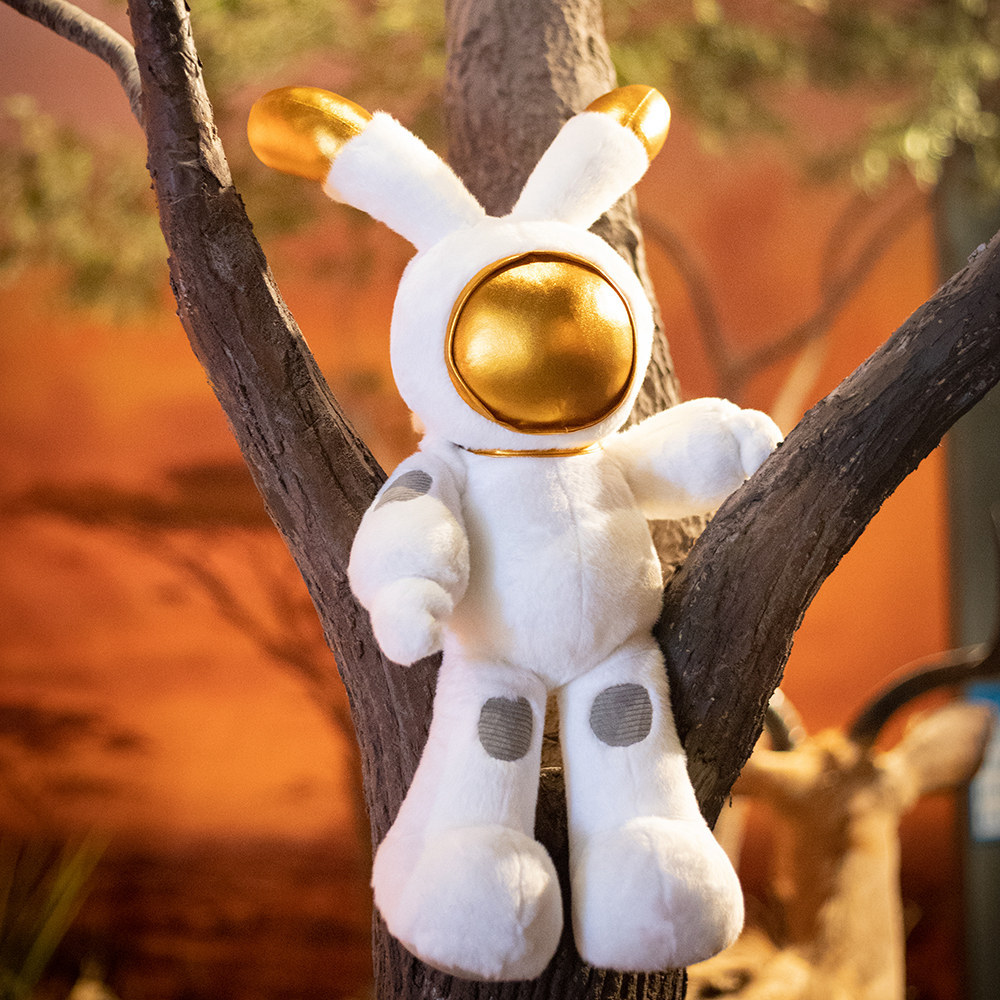 新款卡通太空兔子公仔毛绒玩具高档礼物太空人宇航员居家摆件现货