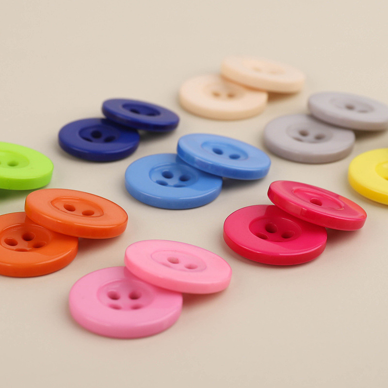 衬衫扣圆形纽扣大全上衣女衣服衬衣雪纺衫西装树脂彩色黑白小扣子