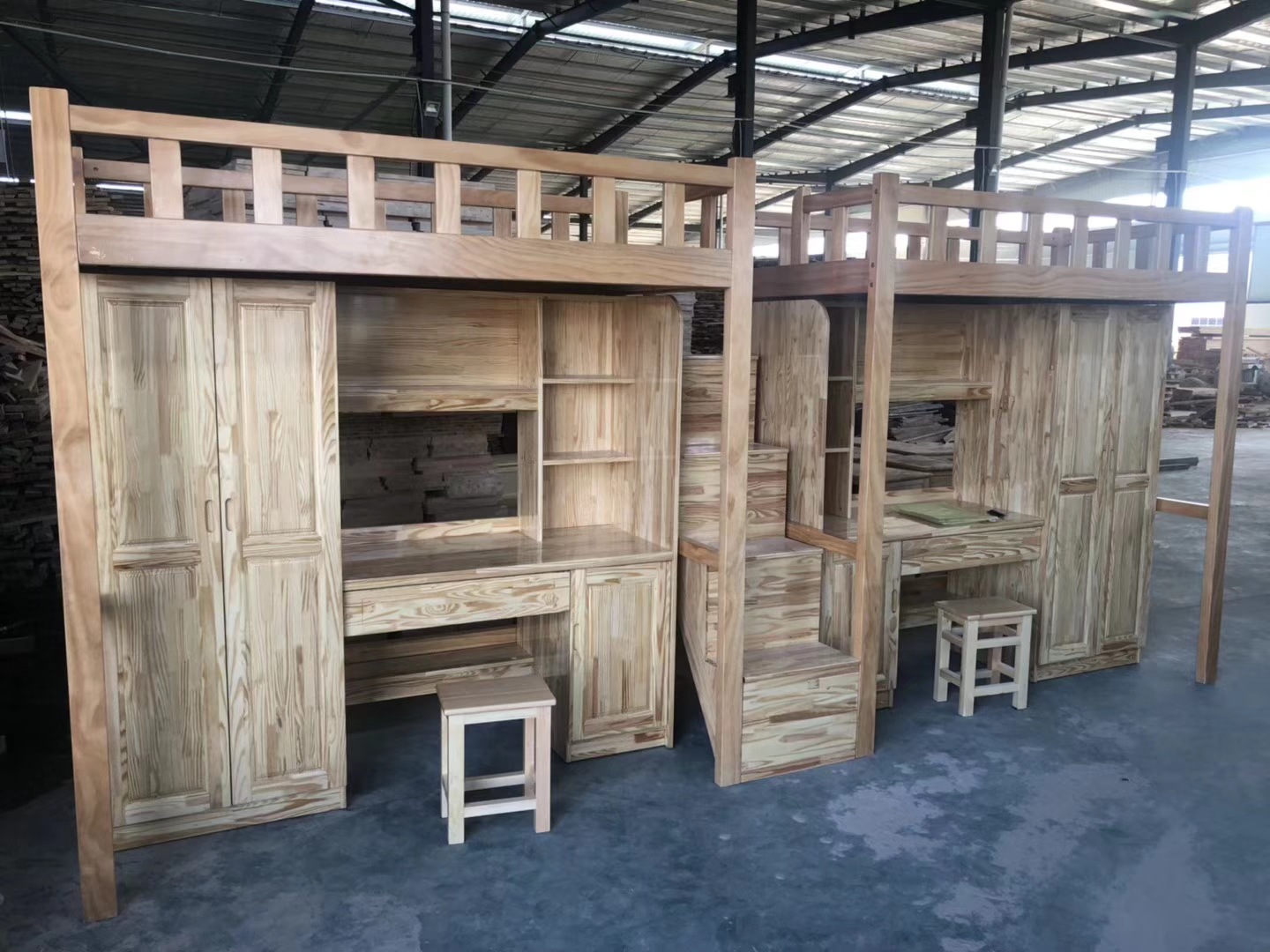 实木学生公寓床学生松木床宿舍床职工民宿床旅社幼儿园上下铺