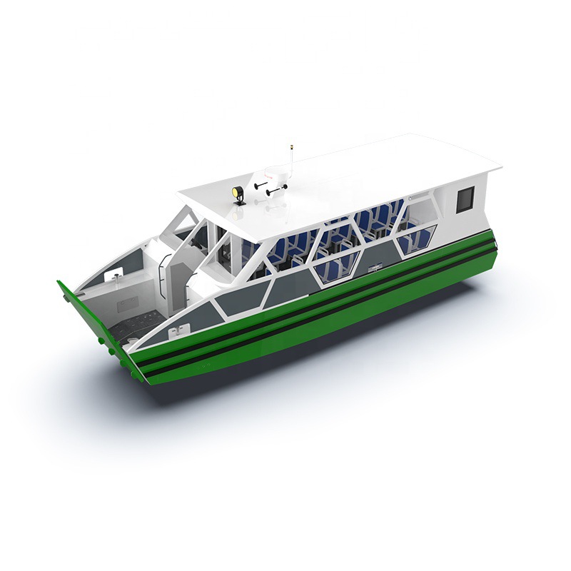 13米铝合金双体浮筒房艇厂家供应铝合金双体浮筒房艇休钓艇-报价