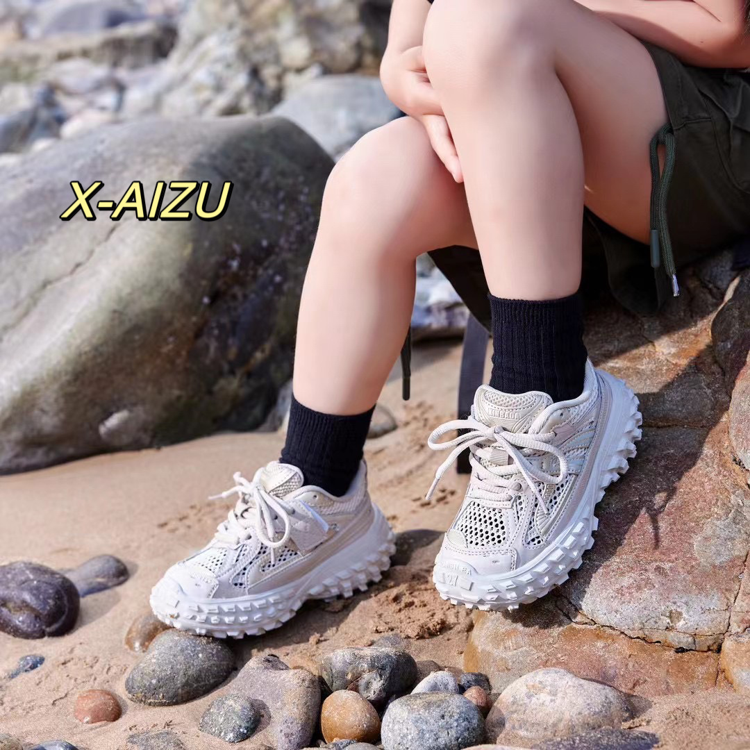 Children's Fashion Paris Fashion Sneakers 2024 New Boys' Single Mesh Breathable Sneakers Girls' Travel Shoes