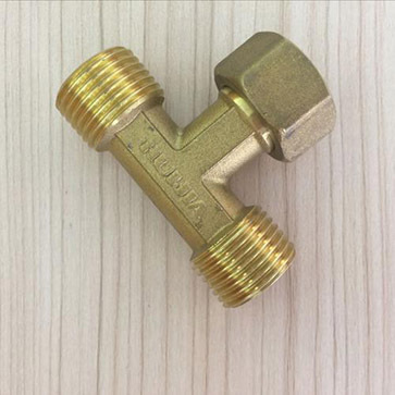 304不锈钢外螺纹卡压式三通 薄壁外牙卡压三通 外丝三通流体管件