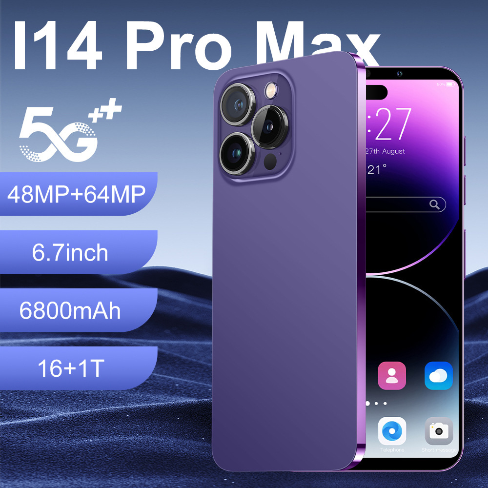 新款I14 PRO MAX跨境手机1+16安卓8.1便宜一体机外贸批发工厂代发