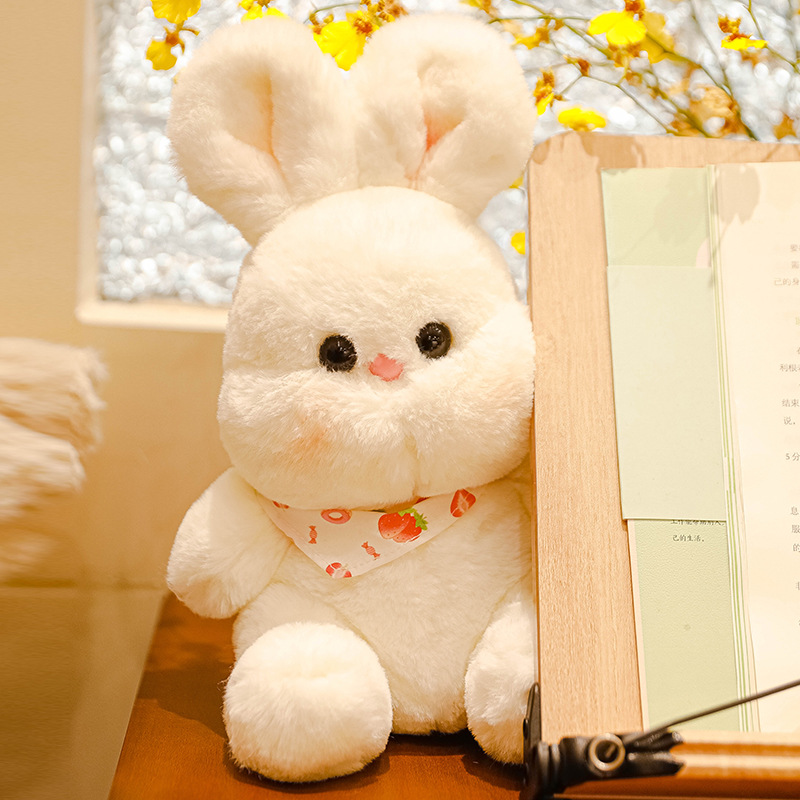 Shangrongfang Internet Celebrity Little White Rabbit Stuffed Doll Doll Cute Doll for Children Pillow Female Birthday Present