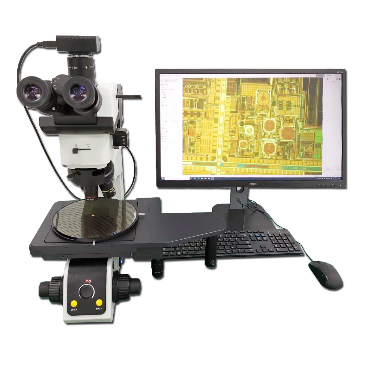 高清mzg-6bd半导体fpd检查显微镜 明场暗场偏光dic观察功能