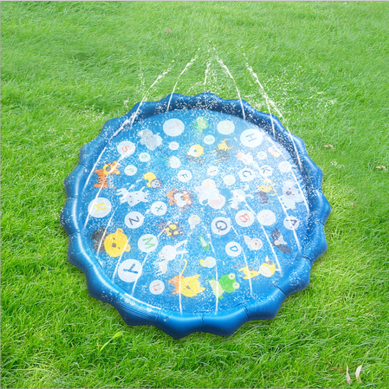 Water Spray Mat Children's Water Spray Game Mat Outdoor Lawn Beach Water Playing Toy Sprinkler Mat Spray Pool