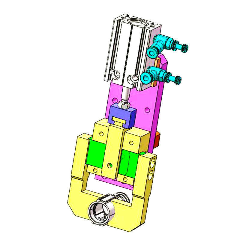 注塑机机械手水口夹具配件气动小型手指气缸夹具单双动料头夹子
