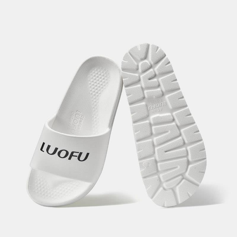 luofu luofu new style slippers men‘s summer home indoor and outdoor wear non-slip lightweight slippers couple home sandals