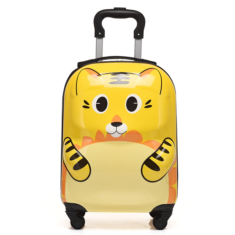 Kids Luggage Logo and ABS with Custom Cartoon Bag Toys Waterproof Unisex OEM Customized Style Spinner Outdoor Lock Suitcase Type