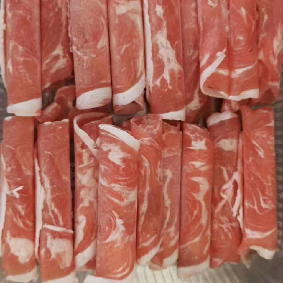 精选羔羊肉卷清真瘦羊肉新鲜羊肉卷整条肥羊卷涮羊