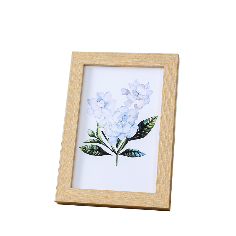 Creative Simple Diy Wooden Photo Frame Wholesale 5-Inch 6-Inch 7-Inch 8-Inch 10-Inch A4 Table-Top Picture Frame Decoration Photo Wall