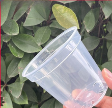 园艺高透明塑料圆花盆绿植盆栽石斛蝴蝶兰扦插观根种植实验盆桌面