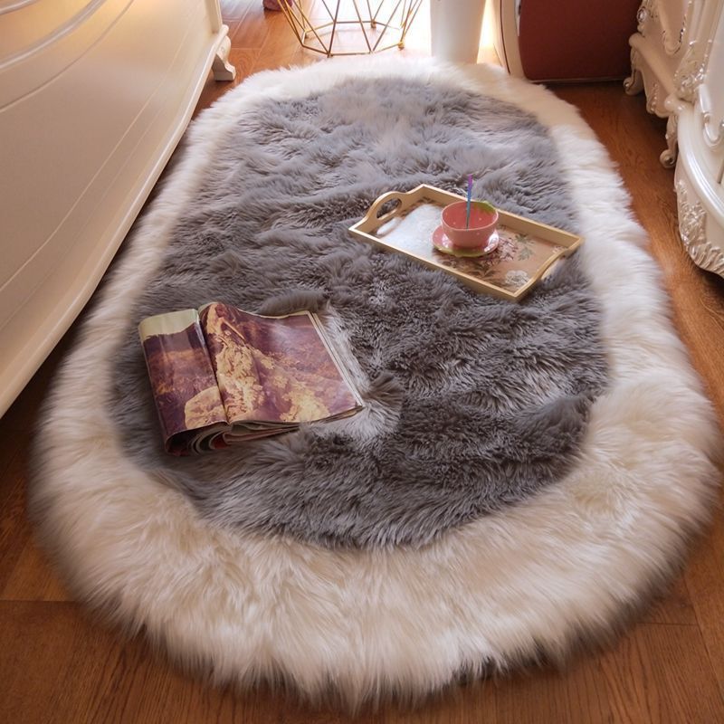 Factory Direct Sales Wholesale Foreign Trade Long Wool Cashmere Carpet Bedside Blanket Bedroom Living Room Thickening Carpet Fabric Skin-Friendly