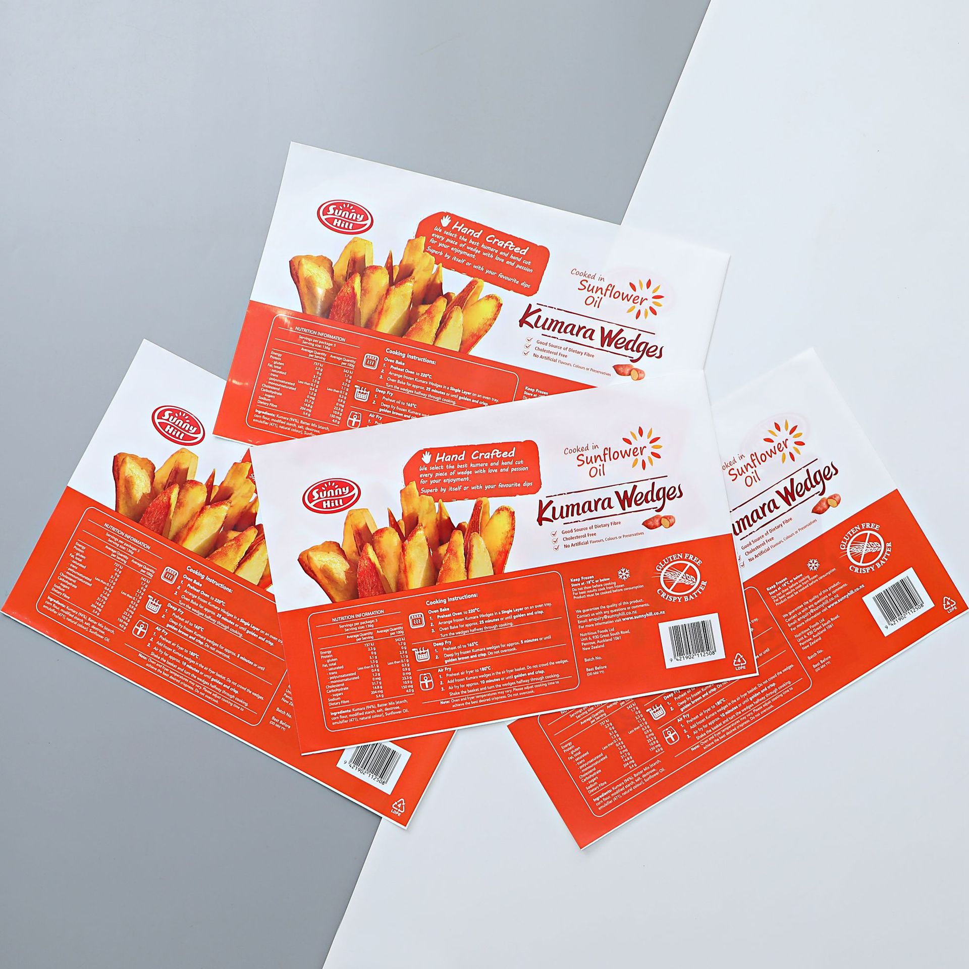 定制印刷300g薯条pe袋子冷冻油炸半成品生粗薯条波纹包装袋子定做