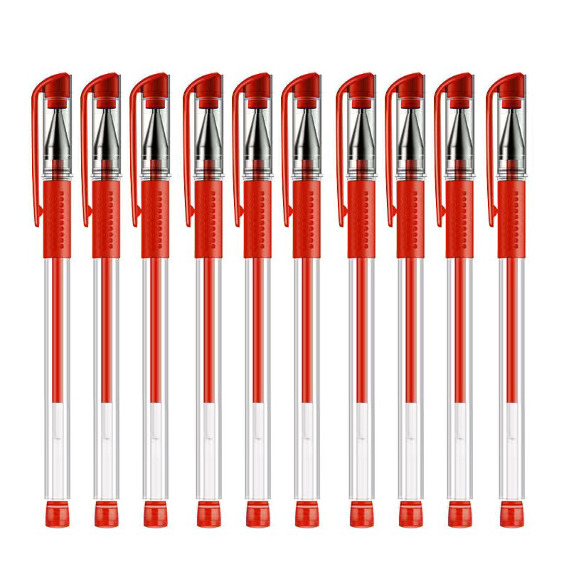 European Standard Creative Black Gel Pen Student Office Exam Syringe Stationery Carbon Business Signature Pen Logo Wholesale