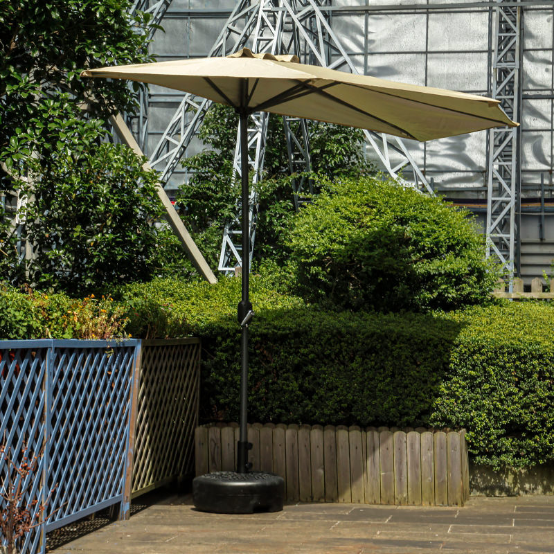 遮阳伞户外太阳伞墙壁半边伞伞3米侧边庭院伞欧式伞花园