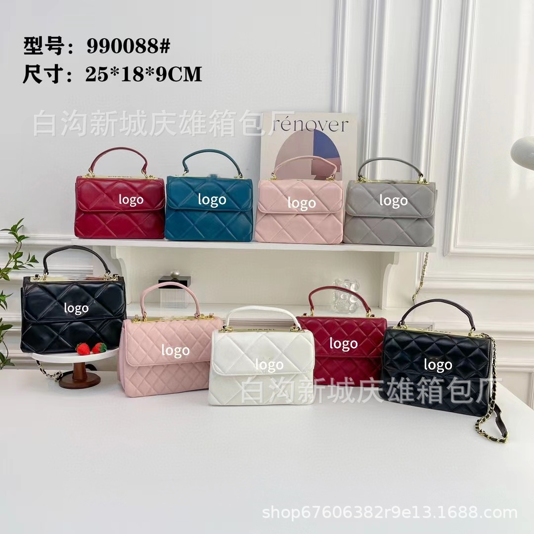 2023 New Kafuu Medium Bag Women's Personality Lipstick Pack Western Style Internet Celebrity Chain Bag Shoulder Crossbody Box Bag