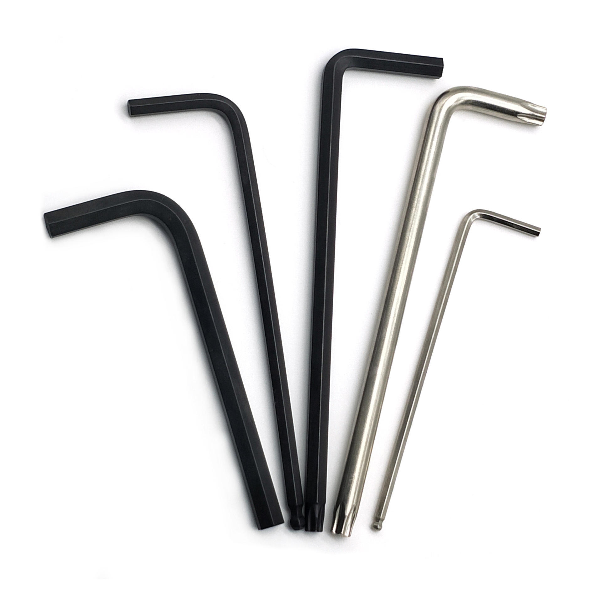 镀镍发黑l型平头内六角扳手公制热处理加硬自行车儿童车汽修扳手