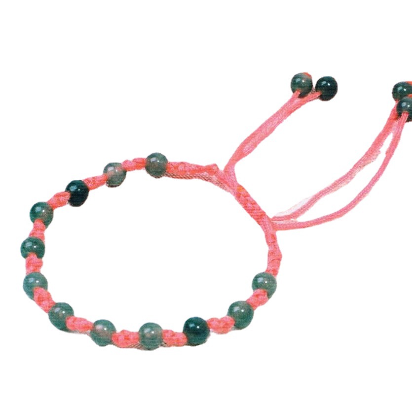 外贸新款清凉剔透玉珠手链 手编玉珠红绳复古珠红绳手链-阿里巴巴