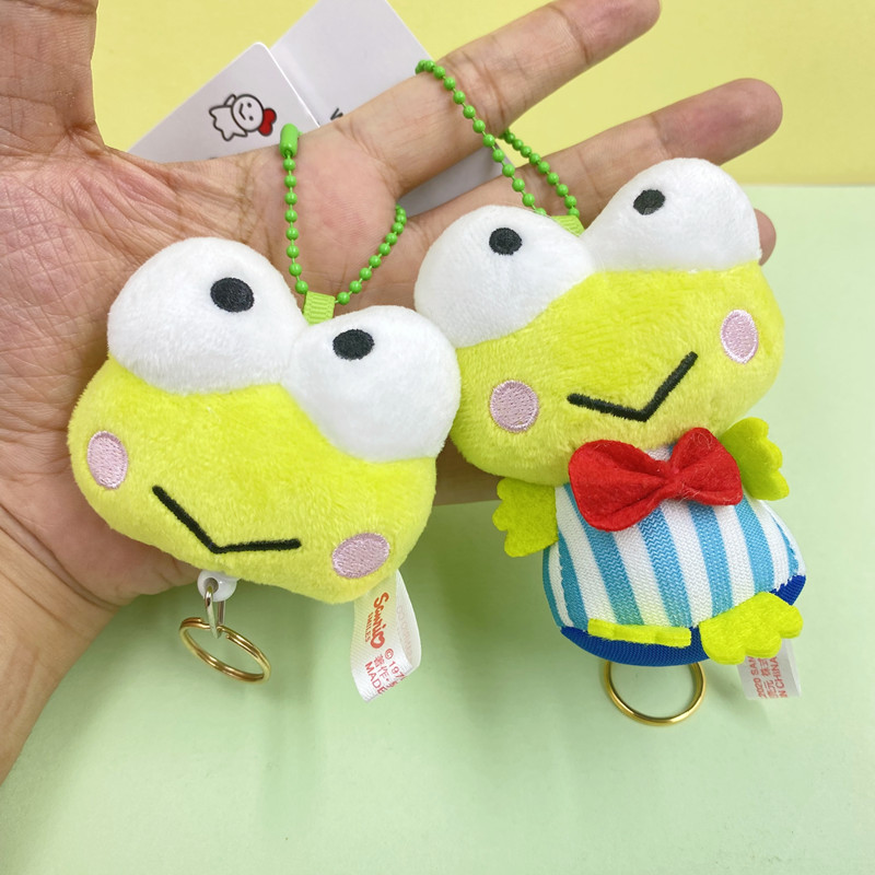 卡通动漫可洛比大眼蛙青蛙可爱女学生毛绒公仔玩偶包包饰品小挂件