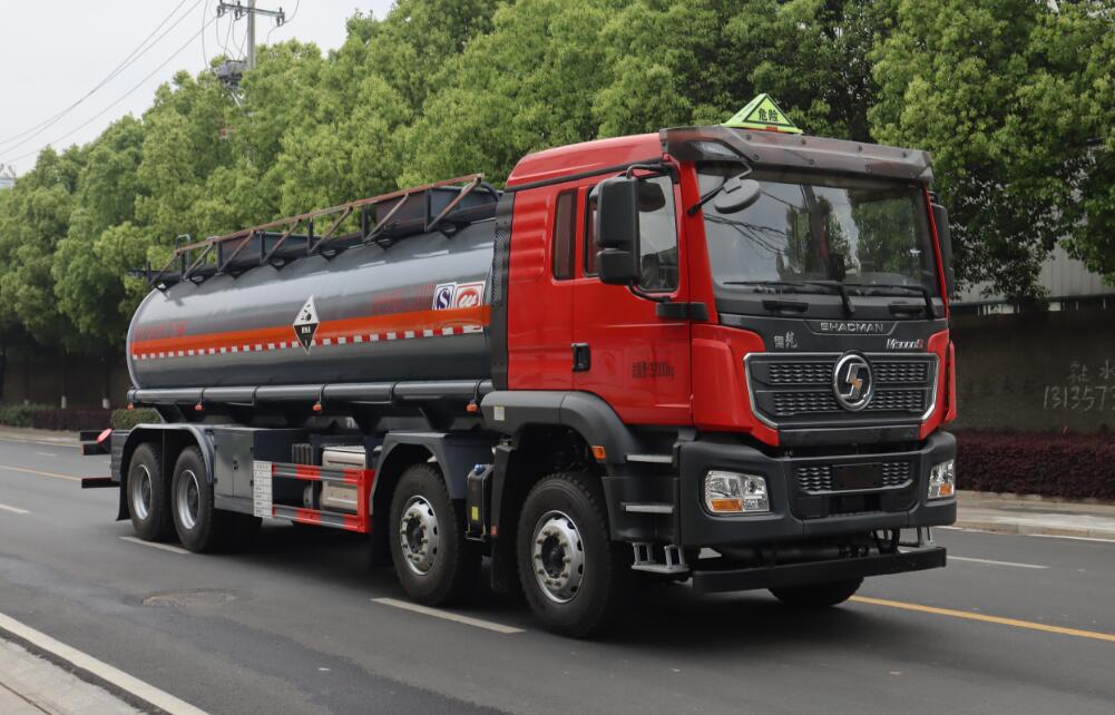 国六陕汽德龙m3000前四后八盐酸运输车 18方陕汽德龙盐酸运输车