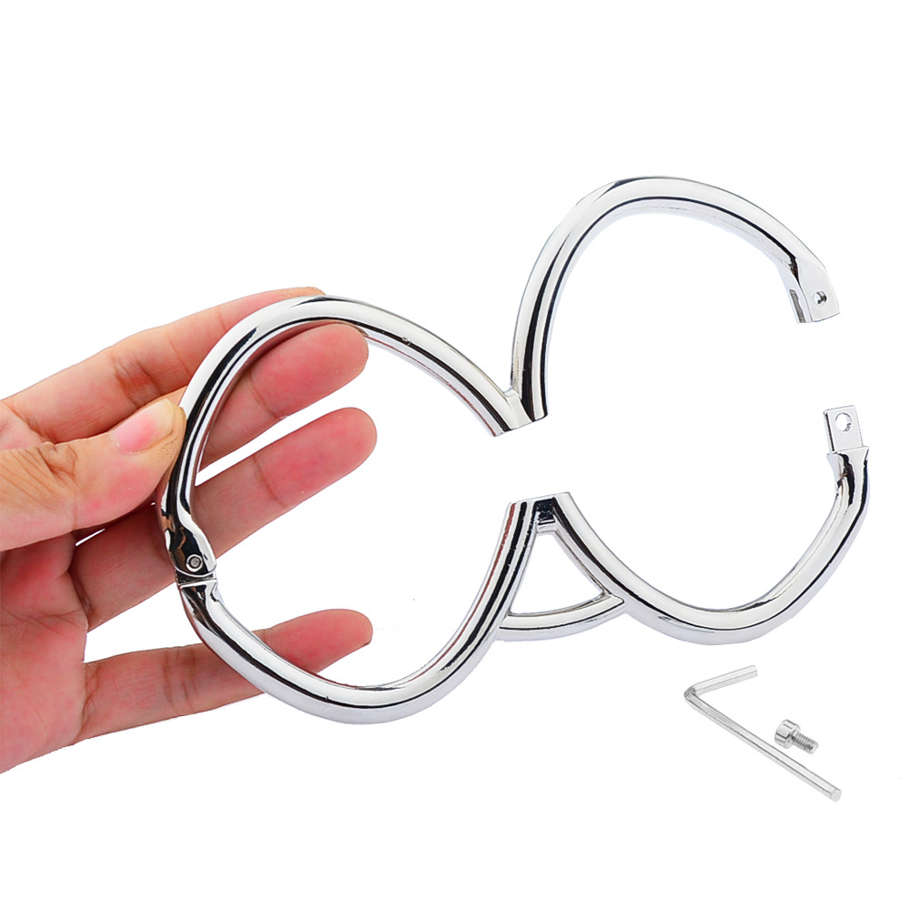 情趣用品男女性用品sm捆绑束缚玩具金属手铐项圈8字手铐手环调情