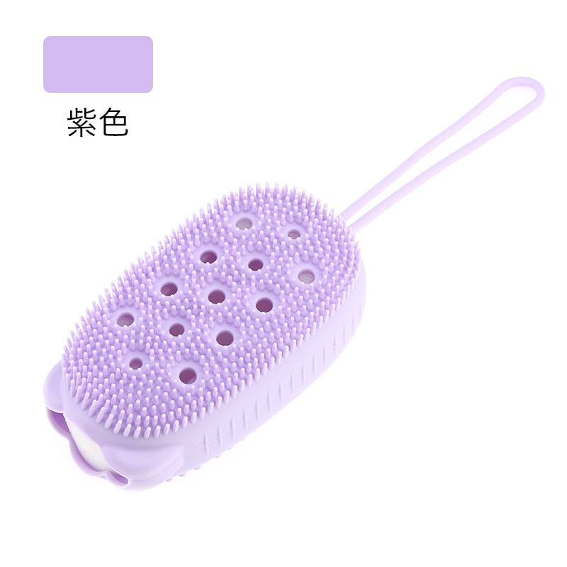 Silicone Bubble Bath Brush Bear Silicone Bath Brush Bathroom Bath Towel Double-Sided Massage Mud Rubbing Bath Brush Wholesale