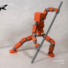 可动人偶多关节3D打印有支架的超可动玩偶全身可动机械小人仔玩具