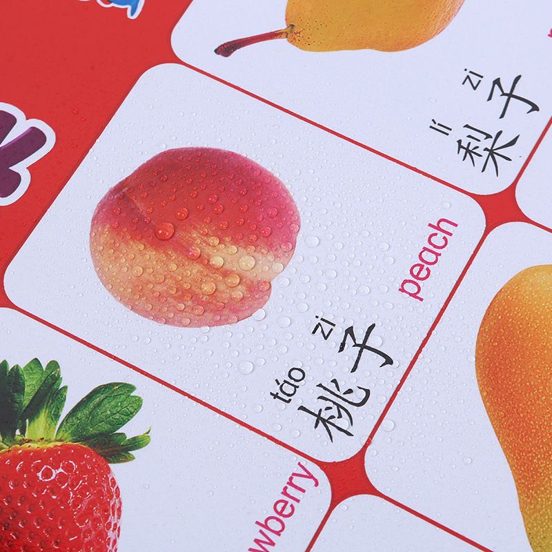 幼儿识字挂图25张童拼音无声早教看认数贴画海报单面墙贴一件代发