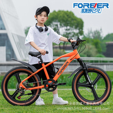 永久儿童自行车8-10-12-15岁男孩轻便单车中大童女孩变速山地车