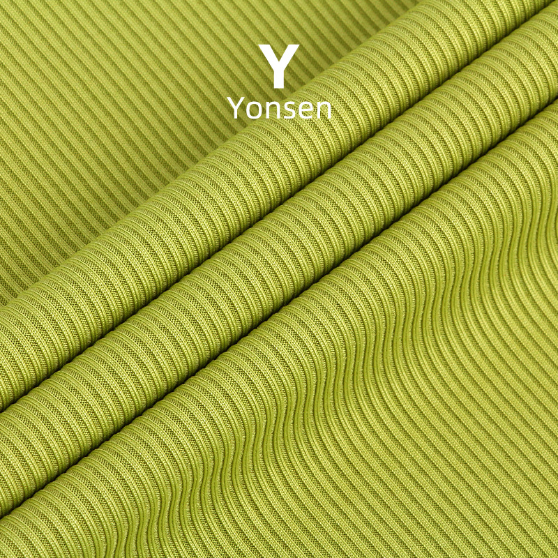 2*2法式小坑条罗纹布 190g针织氨纶打底衫面料 螺纹随心裁布料