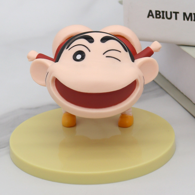 Boxed Stock Best-Seller on Douyin Electric Hip Shaking Hip Crayon Xiaoxin Anime Spoof Model Car Decoration Hand-Made Peripheral