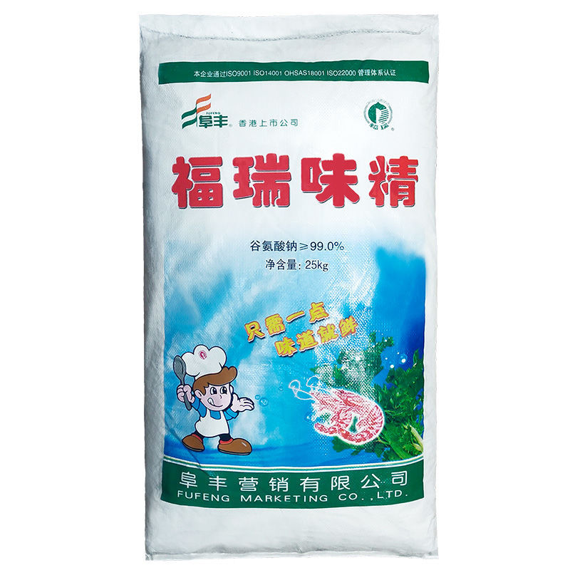 福瑞味精阜丰大袋餐饮装提鲜调味炒菜增鲜晶体味精25kg50斤袋
