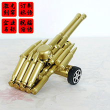 新年爆款金属工艺大炮双炮模型 仿造子弹壳模型 手工打造 95双炮