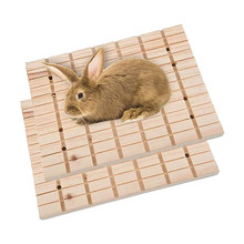 批发兔爪刮板猫木制磨板小型动物玩具脚垫啮齿动物狗垫板BSCI认证