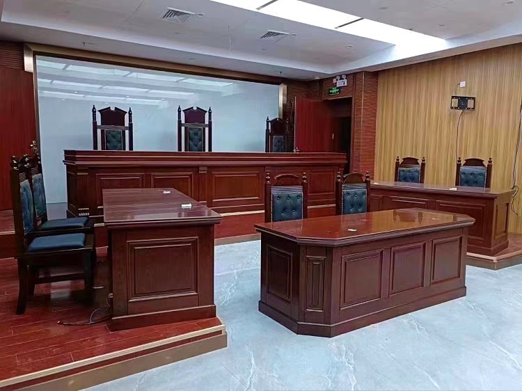 模拟法庭家具 仲裁桌审判台主审桌 法官桌椅法院家具书记桌诉讼桌
