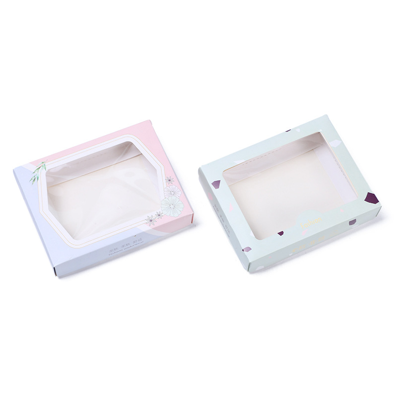 Spot Open White Card Underwear Paper Box Color Box Paper Box Tiandigai Cosmetic Display Case Packing Box Folded Color Box