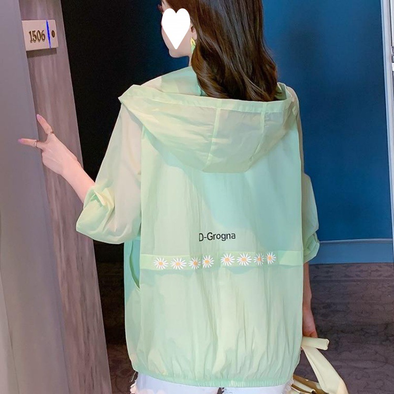 Women's Sun Protection Clothing Short 2022 Summer New Loose All-Match Anti-Little Daisy Student Long Sleeve Thin Coat