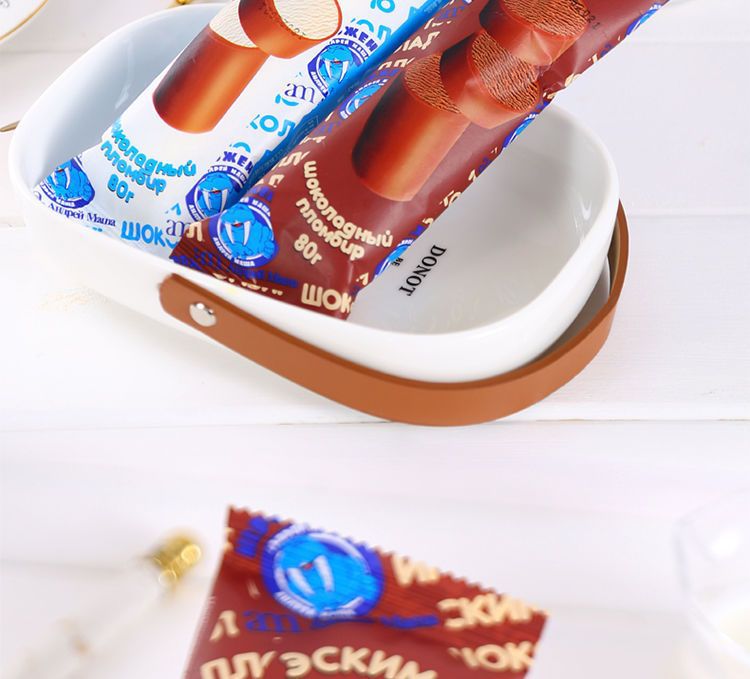 【12支】俄罗斯am海象奶罐炼乳流心冰淇淋80g 超厚巧克力脆层雪糕