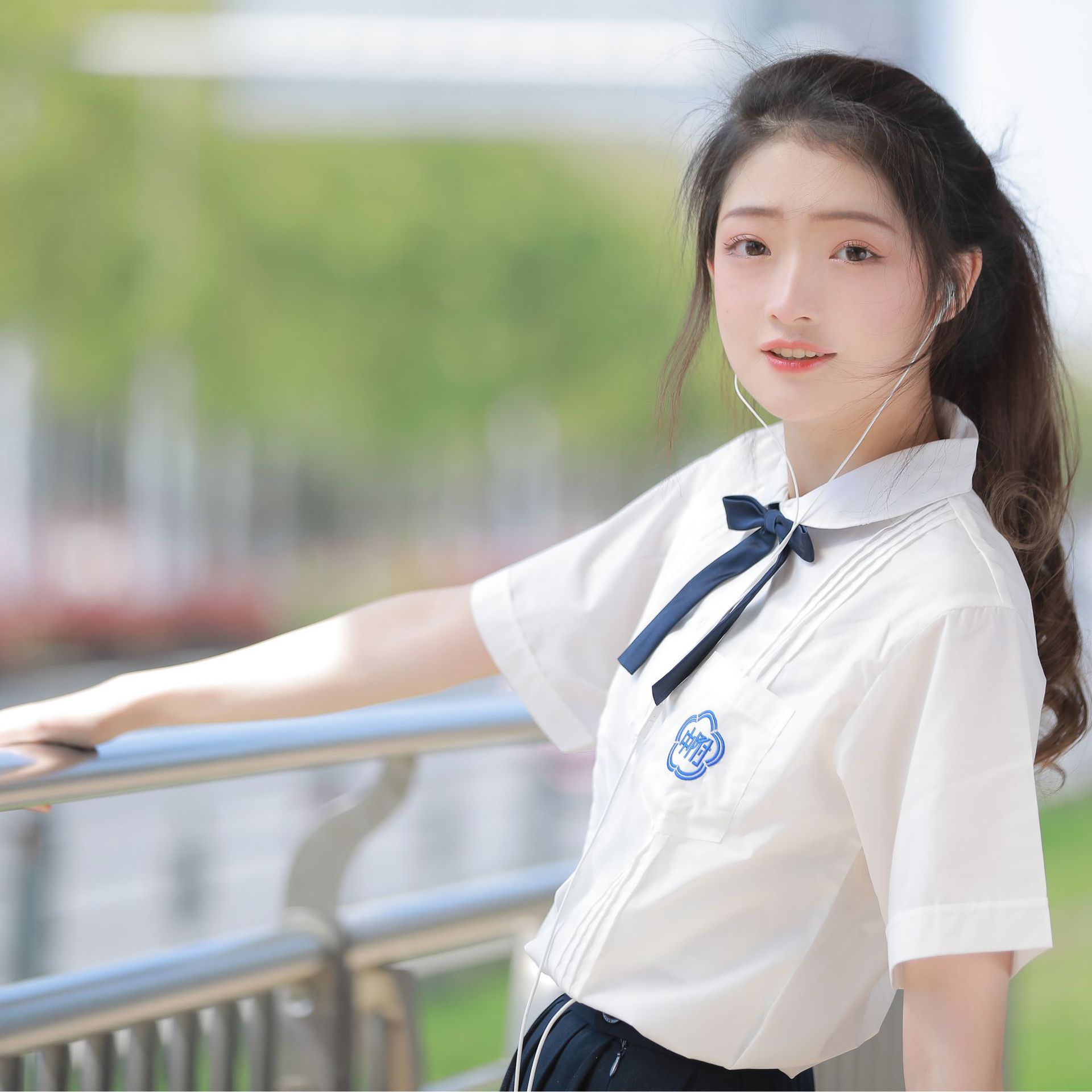 秋季运动会台湾附中正版校服女高中学院风学生装白衬衫jk制服套装