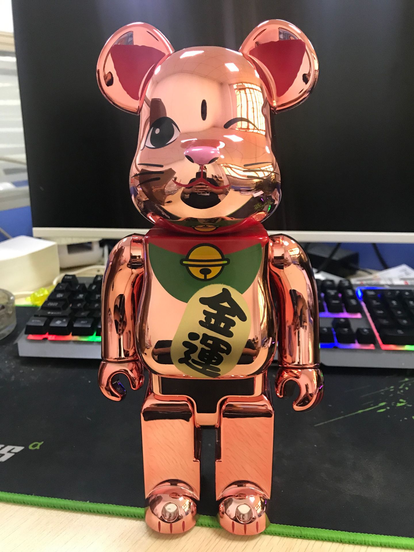 bearbrick暴力熊积木熊新款棉花糖澳门彩蛋金运千万两黑白熊礼物