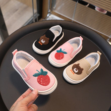 儿童帆布鞋2024年春秋新款男女童布鞋童鞋宝宝幼儿园室内鞋子跨境