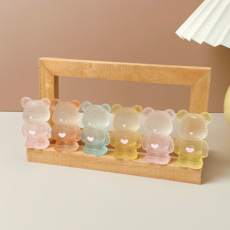 New Year's Day Dopamine Bearbrick Blind Box Doll Fashion Play Cartoon Girlish Resin Decorations Children's Blind Box Hand Office