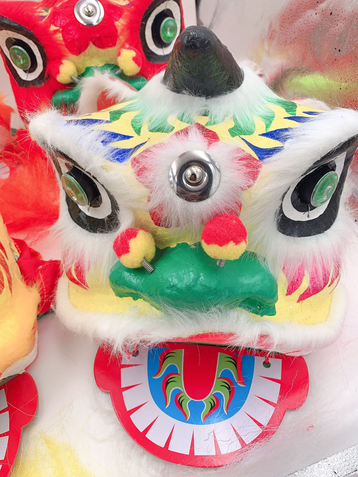 舞狮子6寸 佛山岭南特色醒狮麒麟南狮过年新年童玩具狮头春节春联