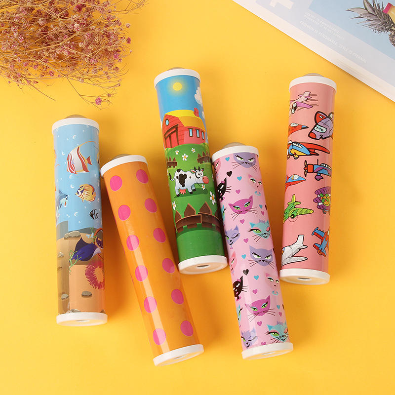 秋冬季万花筒儿童节手工益智玩具 幼儿园儿童地摊万花筒玩具批发